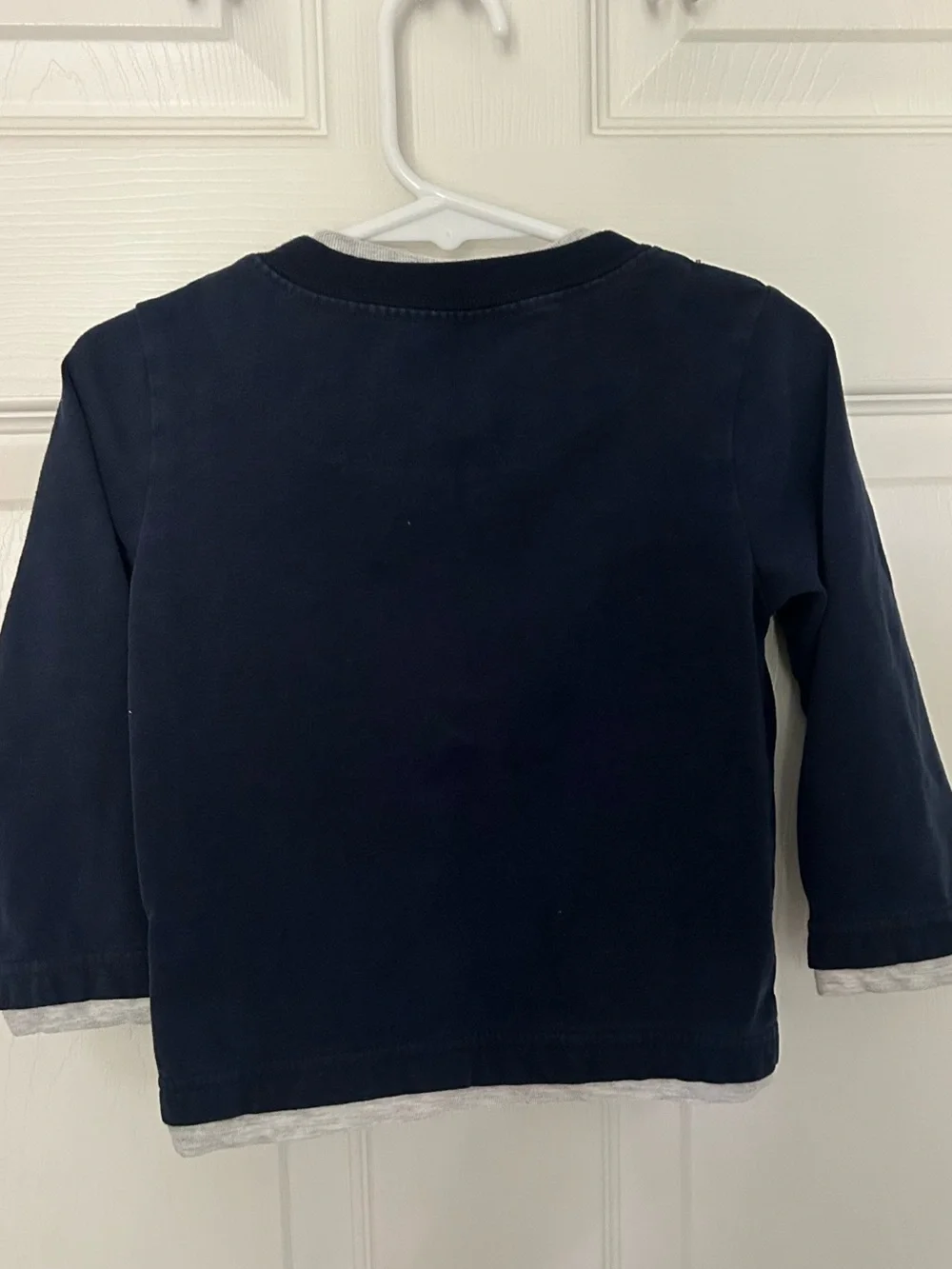 Baby Boy, The Children’s Place,Navy Basketball Long Sleeve Layered Henley Shirt